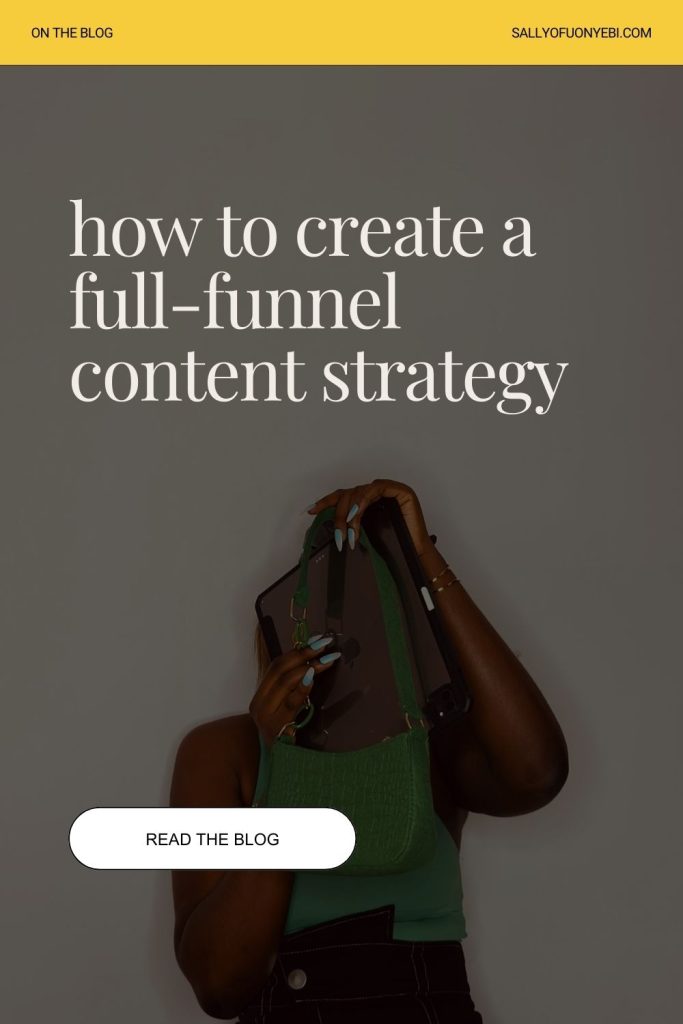 Second pin image for full-funnel content strategy.