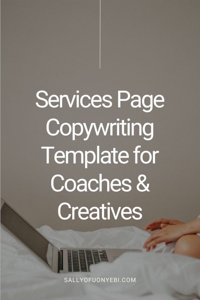 First pin for Service page copywriting 