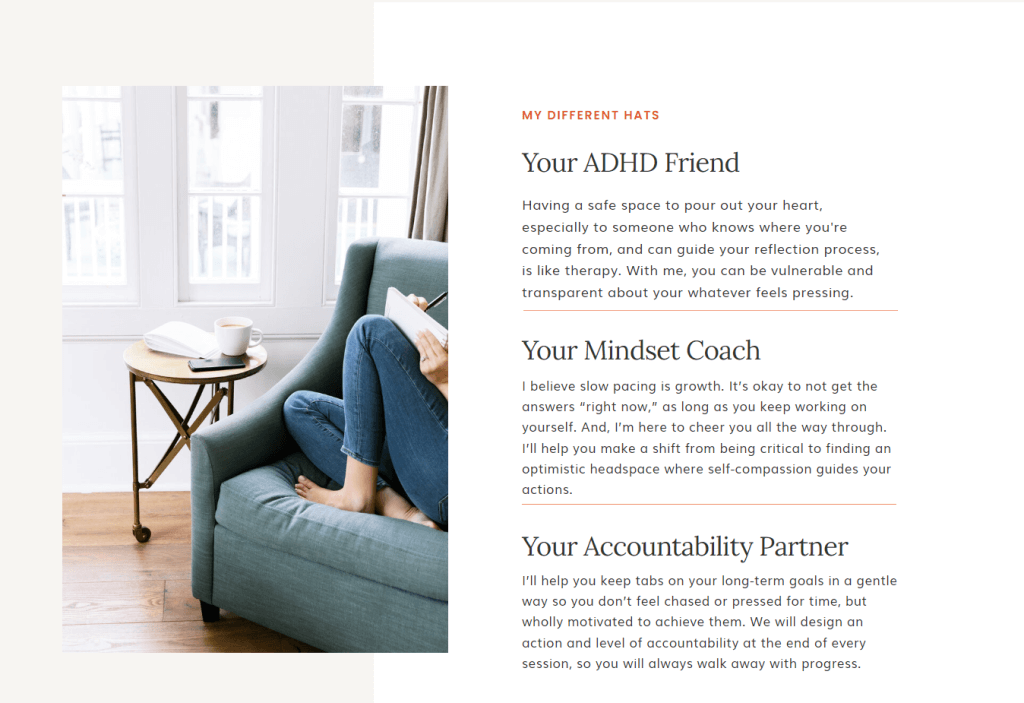 MelissaJoy Coaching website screenshot