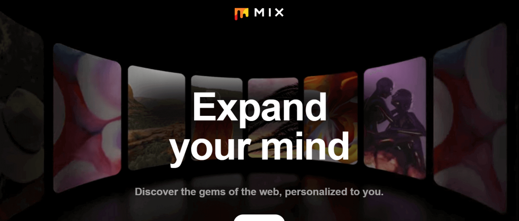 Screenshot for Mix as one of the best Pinterest alternatives for creatives