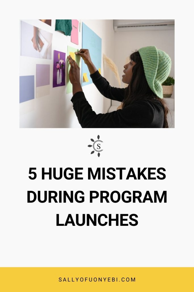 Second pin for Avoid These 5  Launch Mistakes If You Want More Sales