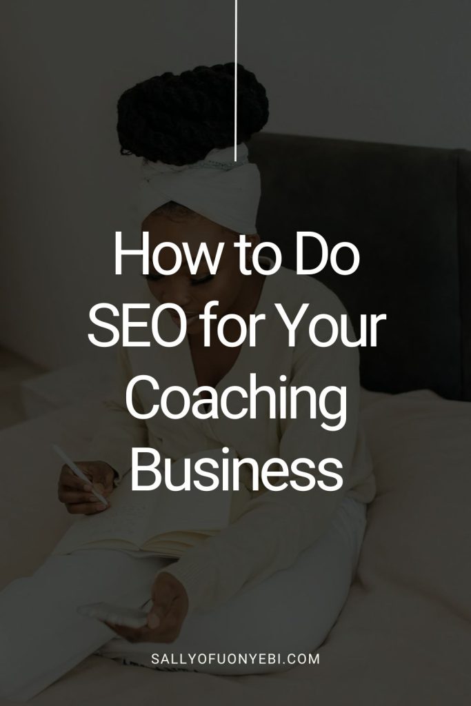 First pin for SEO for Coaches: How to Do It Right