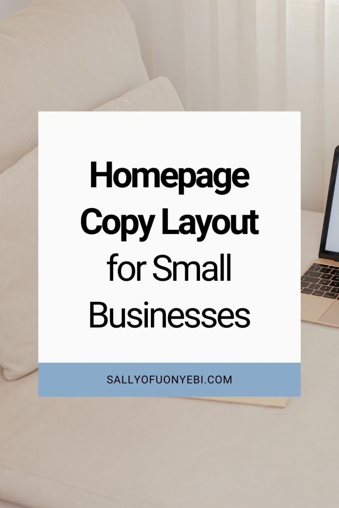 Second pin for How to Write Your website Homepage Content 