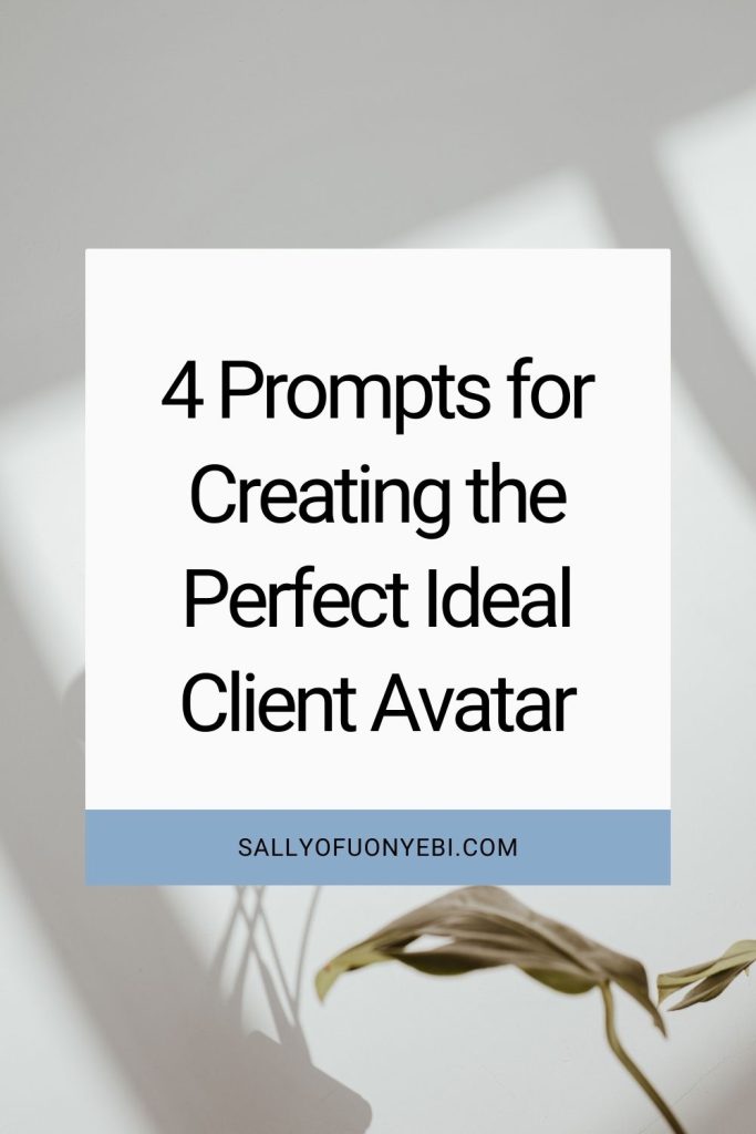 First pin for How to Create Your Ideal Client Avatar & Speak to Them